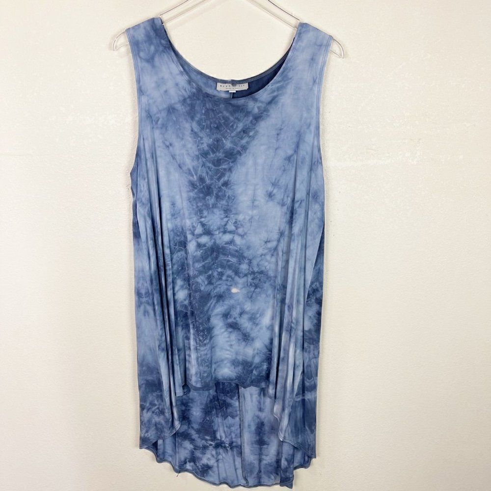 Bryn Walker Hi Low Blue Stretch Tank Top Size Large
